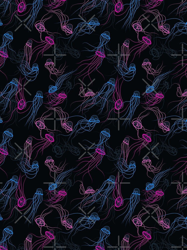 Magnificent jellyfishes dance in deep space by runcatrun