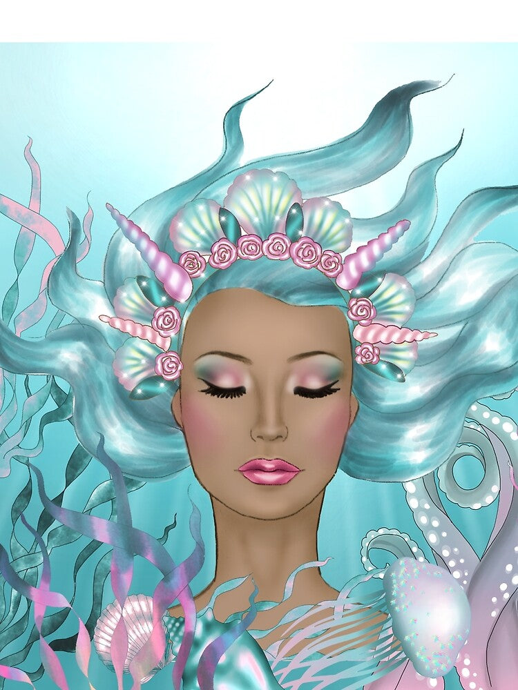 Holographic ocean mermaid by Rosabebe