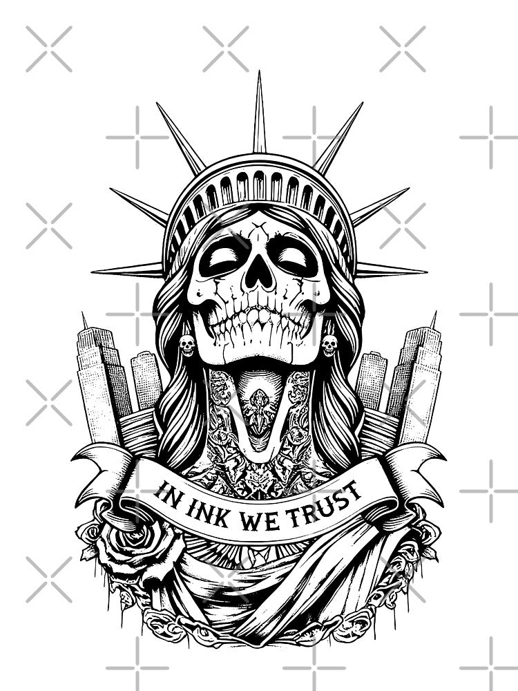 Tattooed Inked Gothic Statue Of Liberty In Ink We Trust NYC by GrandeDuc