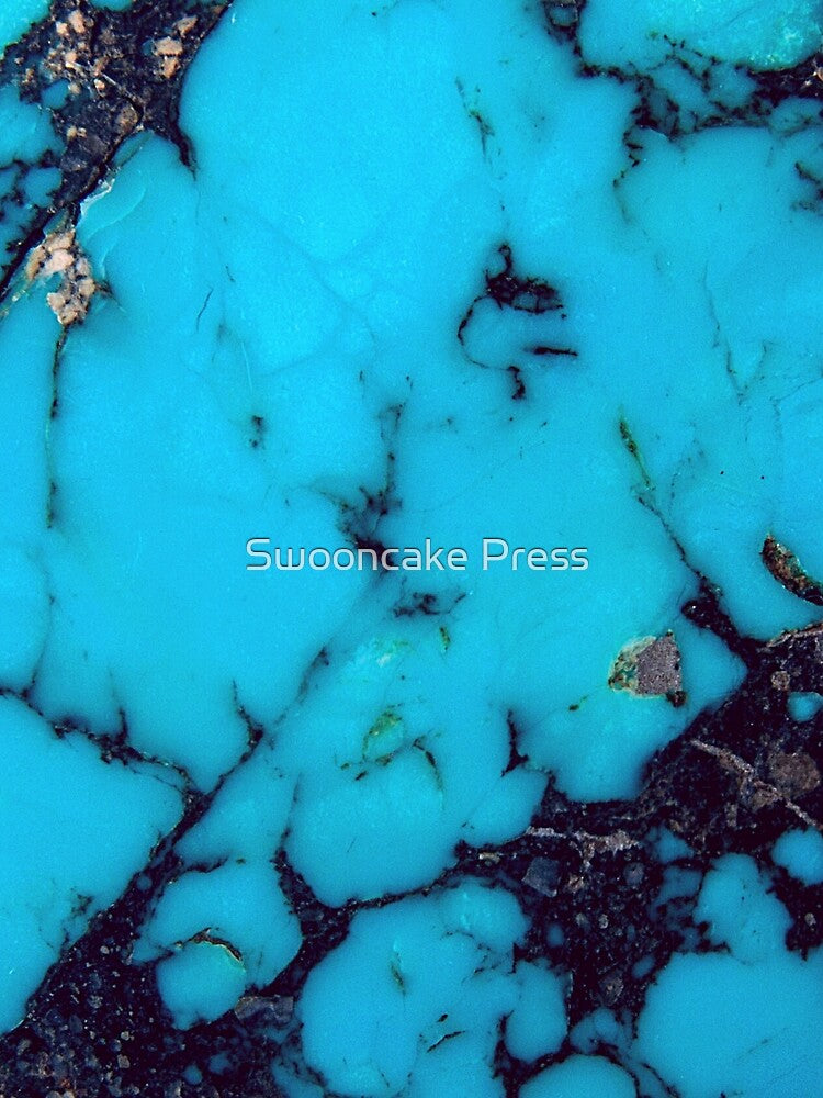 TURQUOISE METAL PRINT by Swooncake Press