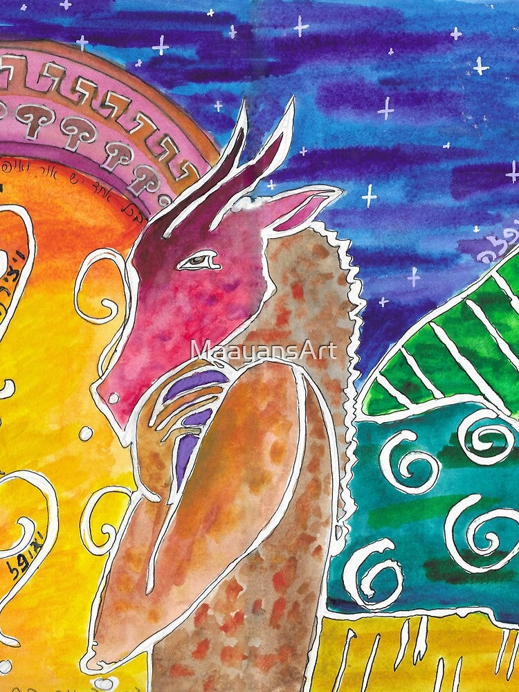 Horned god and gate by MaayansArt