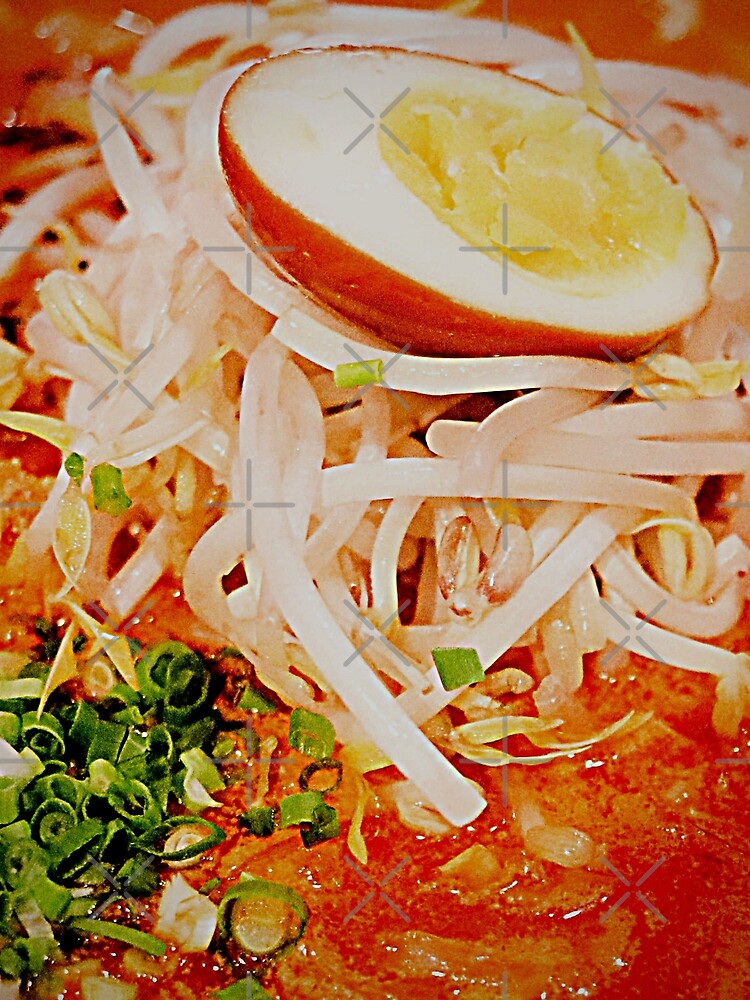 Spicy Red Ramen with Egg by NerdyByDesign