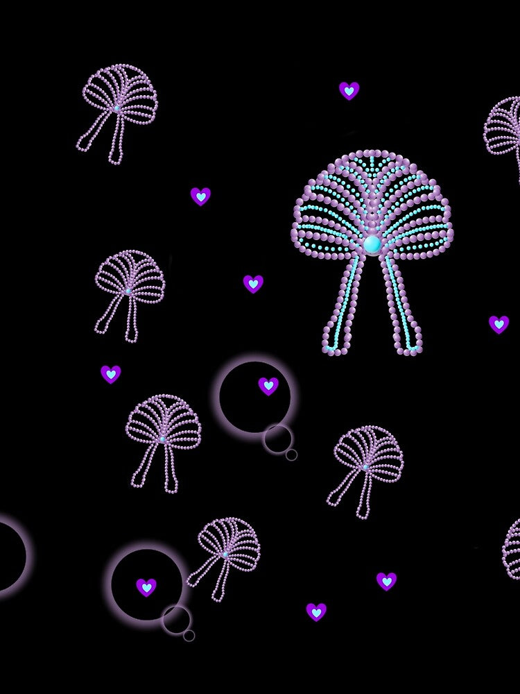 Glowing Abstract Seamless Pattern by RiyanaStudio