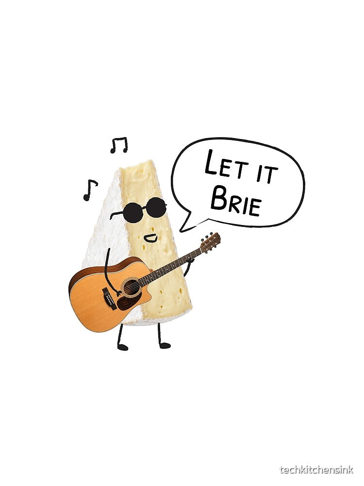 Let It Brie: Guitar Cheese Pun by techkitchensink