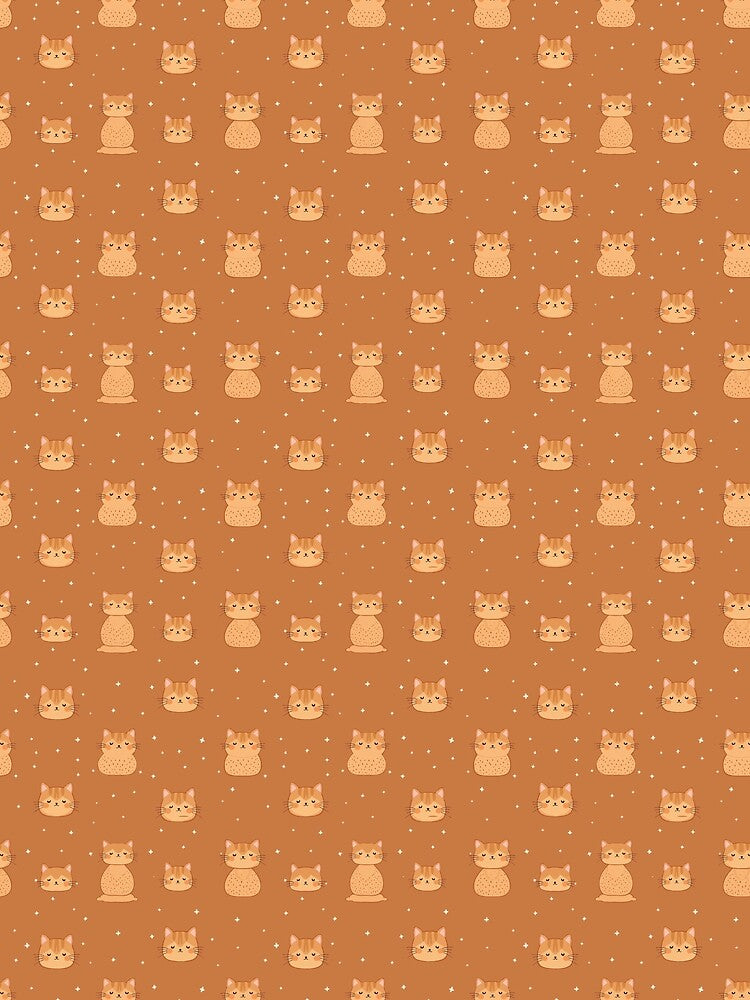 Cute Loaf Cat Star Pattern by SStarDesigns