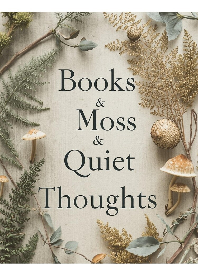 Books and Moss and Quiet Thoughts | Forestcore Bookish by YvkafromPoland