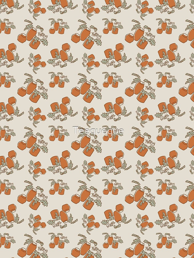 Terracotte Pottery Pattern by Teequeque