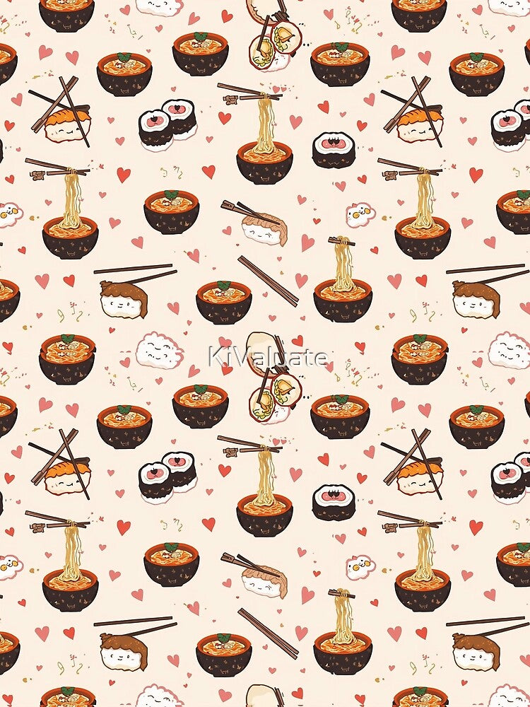 Chinese Food Cartoon Sticker Pack | Noodles, Dumplings by KiValuate