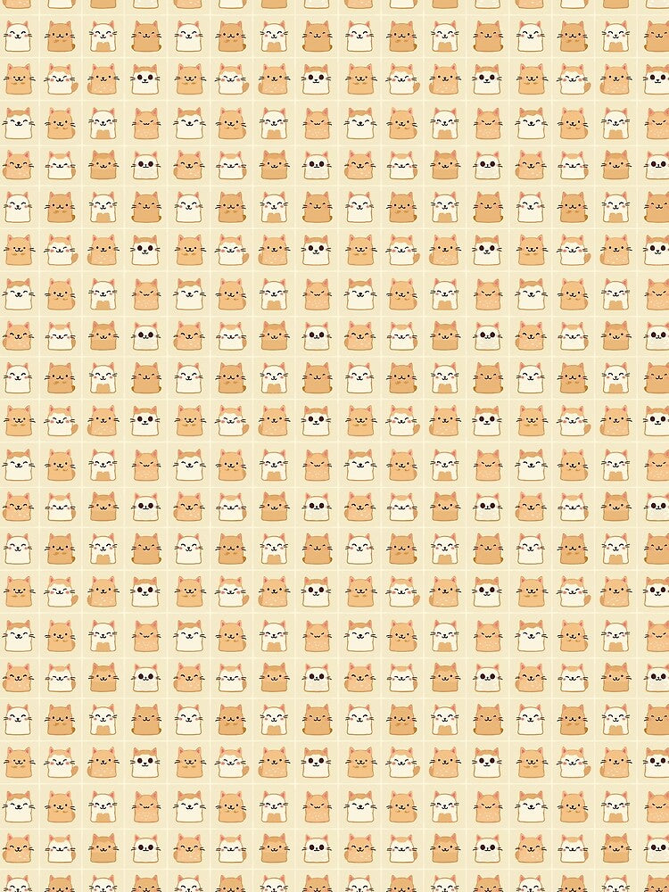 Cute Loaf Cat Pattern by SStarDesigns