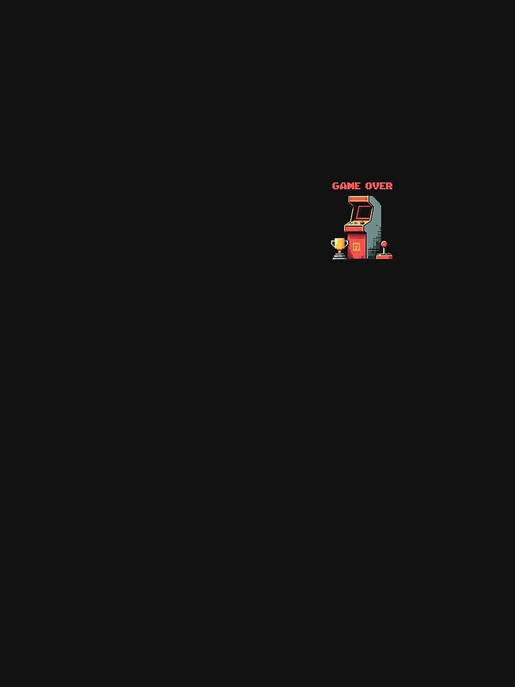 Game Over - Retro Arcade Pixel Art Gaming Design by Raes-Runaways
