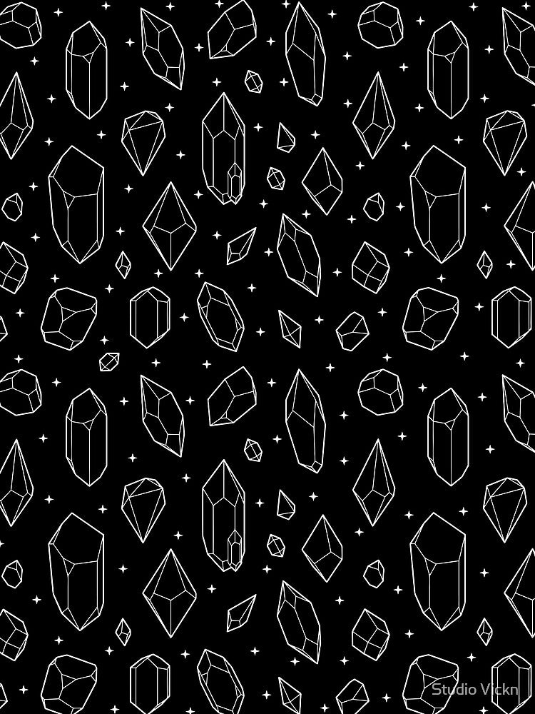 Crystals (Black & White) by Studio Vickn
