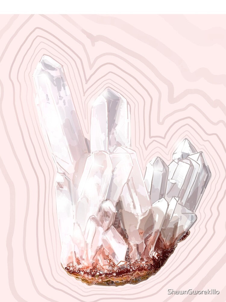 Rose Quartz Crystal by ShawnGworekIllo