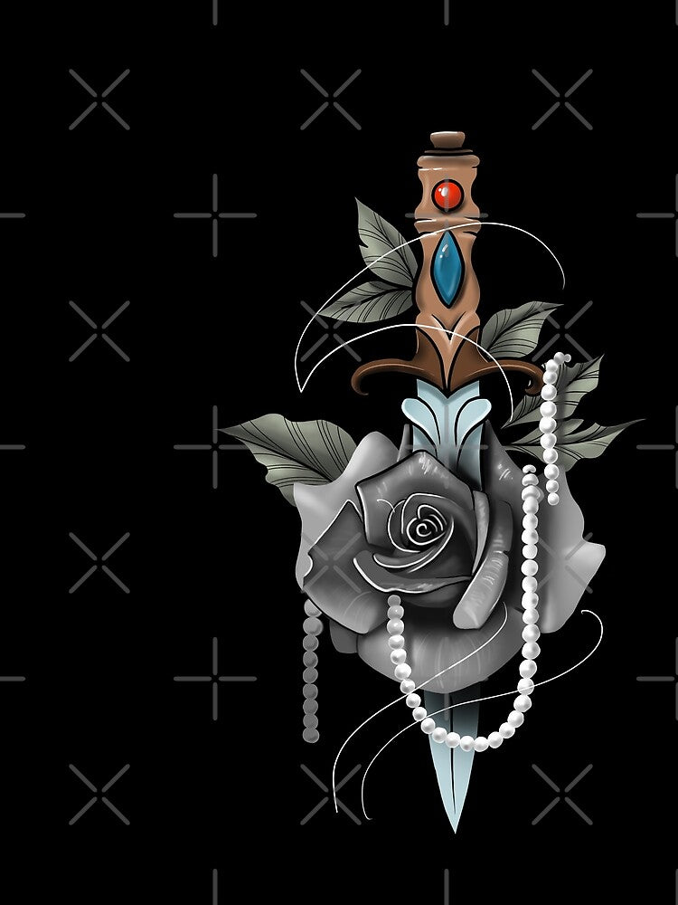 Dagger And Rose by Kettattooart