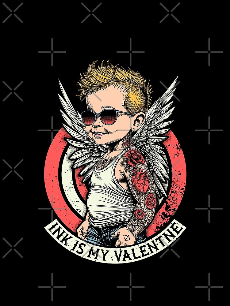 Funny Tattoo Valentine's Day Ink Is My Valentine Cupid by GrandeDuc
