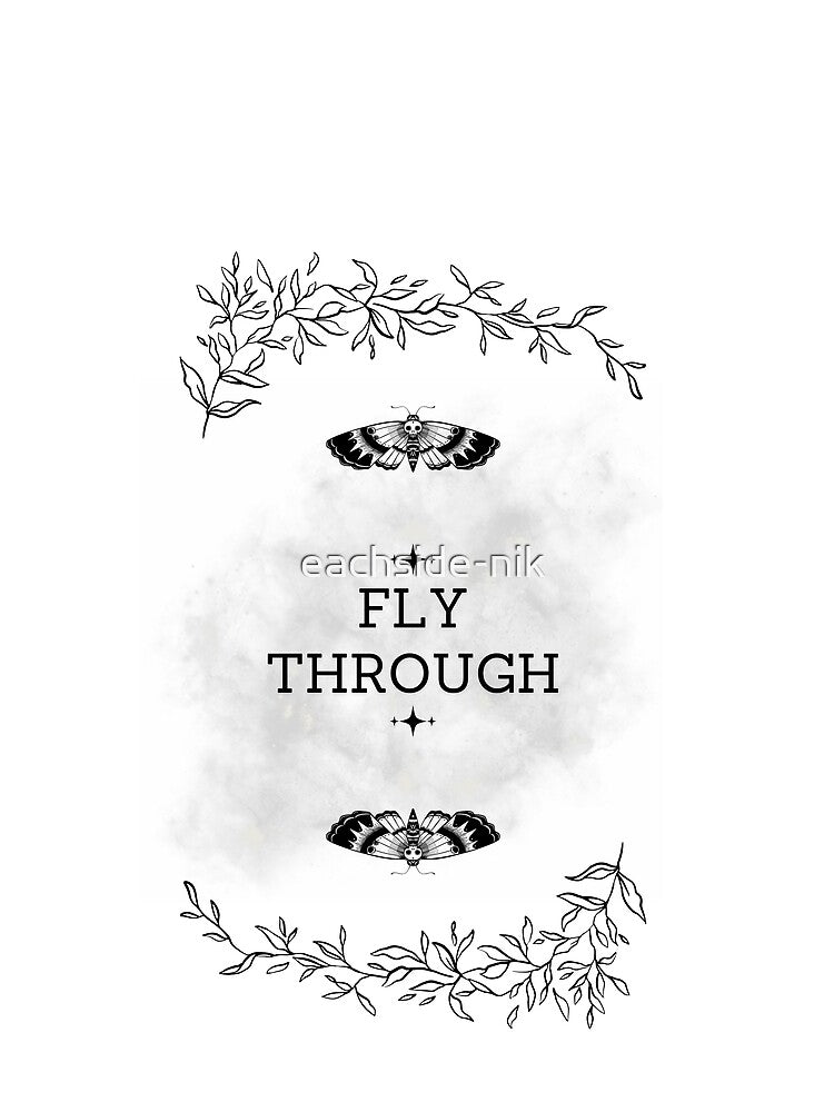 Fly Through – Mystic Moth Minimal Boho Inspirational Design by eachside-nik