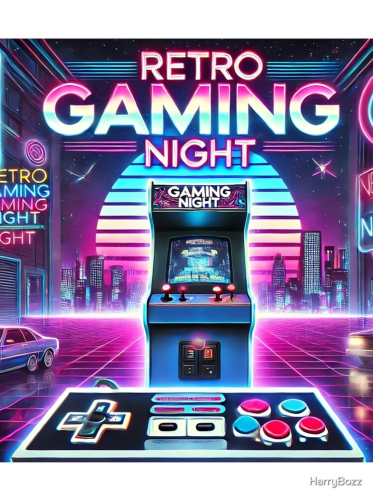 Retro gaming night by HarryBozz