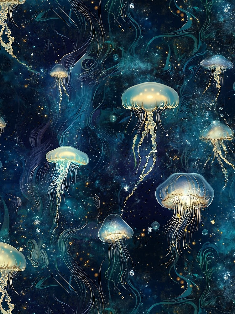 Celestial jellies by weariedfae