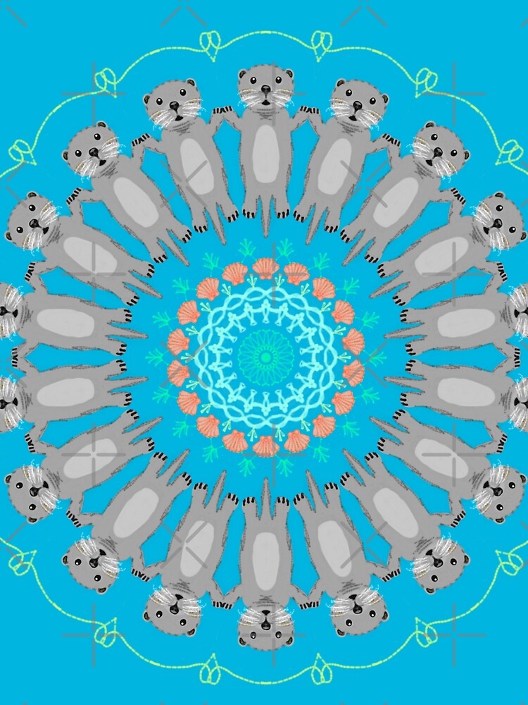 Otter Float Mandala Design by MandalaZoo