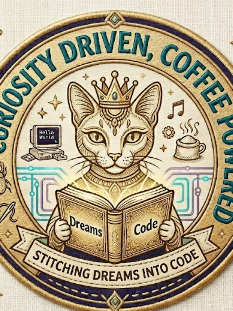 Curiosity Driven Coffee Powered - The Ultimate Creator Emblem by Zeyzep