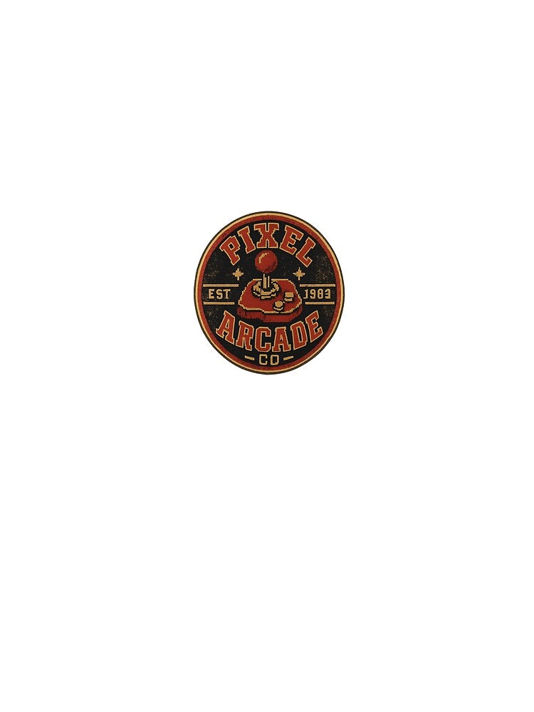 Pixel Arcade Co Est 1983 Vintage Gaming Badge Retro Gamer Gift by Botted