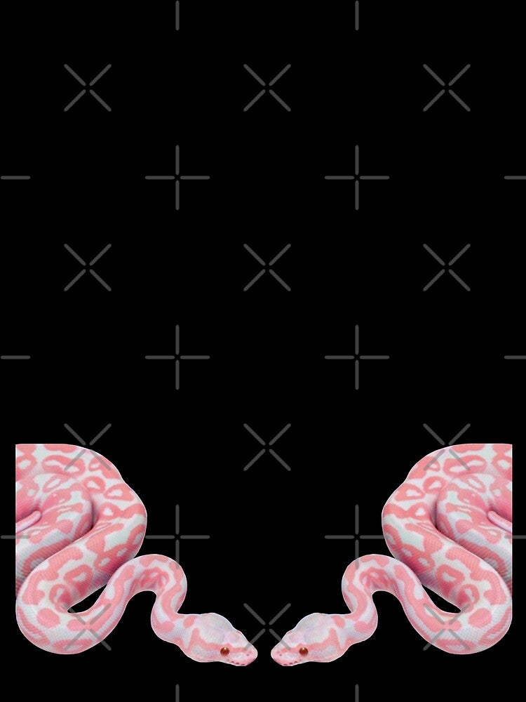 Pink Mirrored Snakes, Pink Snakes, Snake, Girl Snake, Pretty Snakes, Snake Pattern by Clancy Rodgers
