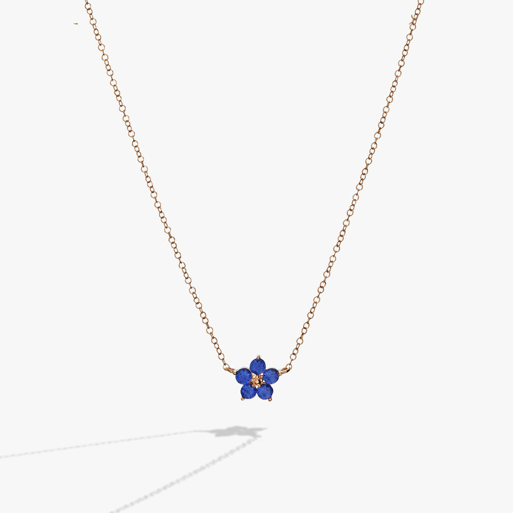Crystal Forget Me Not Flower Necklace T-Shirts