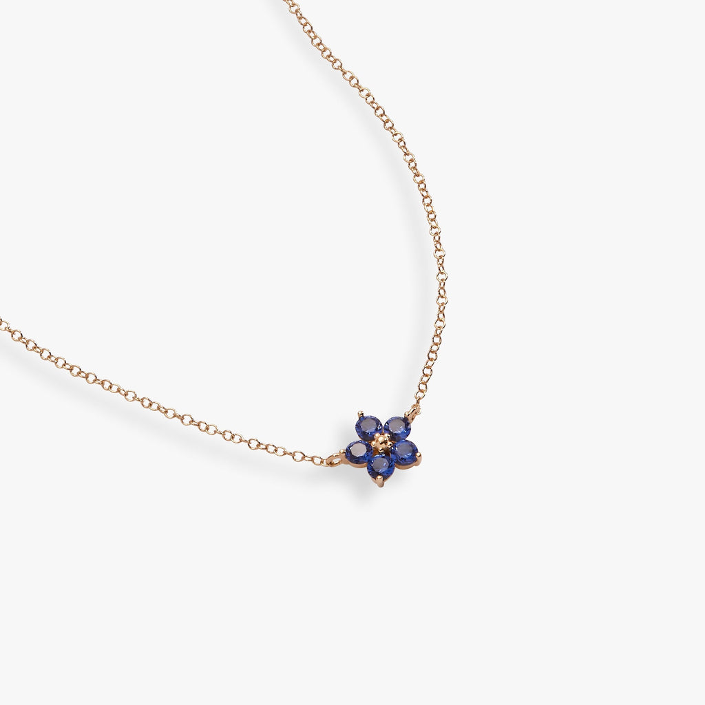 Crystal Forget Me Not Flower Necklace T-Shirts