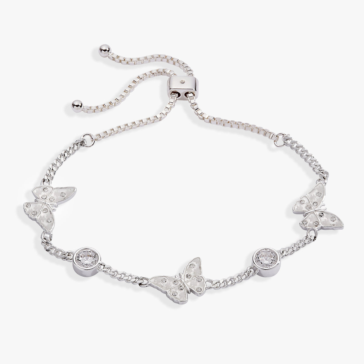 Glass Butterfly Bolo Bracelet T-Shirts