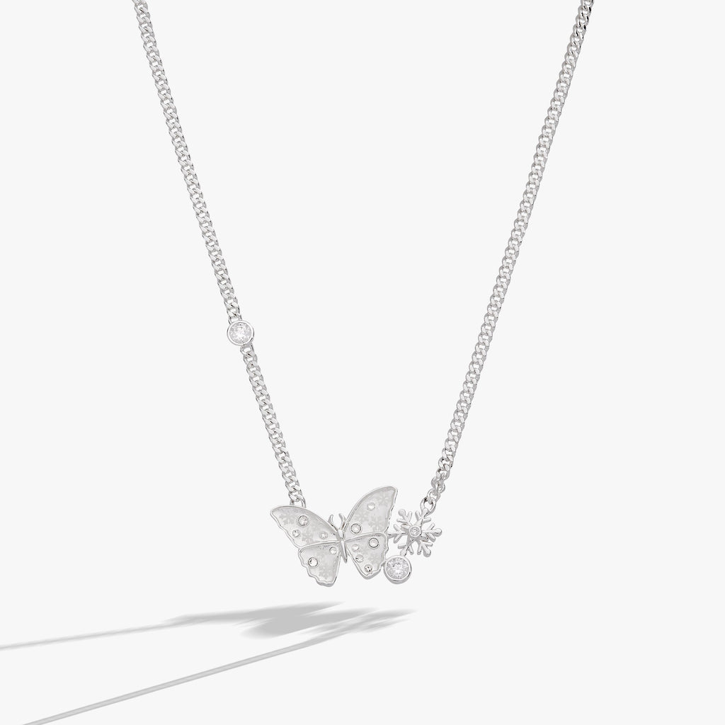Glass Butterfly Inline Necklace T-Shirts