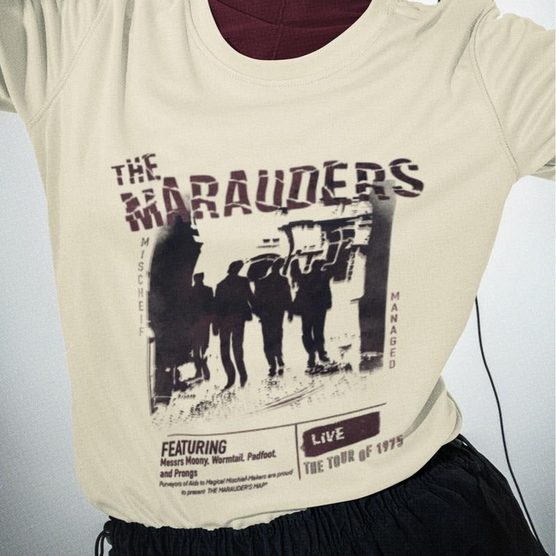 He Marauders Mischief Tour 1978 Mischief Tour 1978 Him Her Marauders Era Bookish Shirt Booktok HP Books T-Shirts