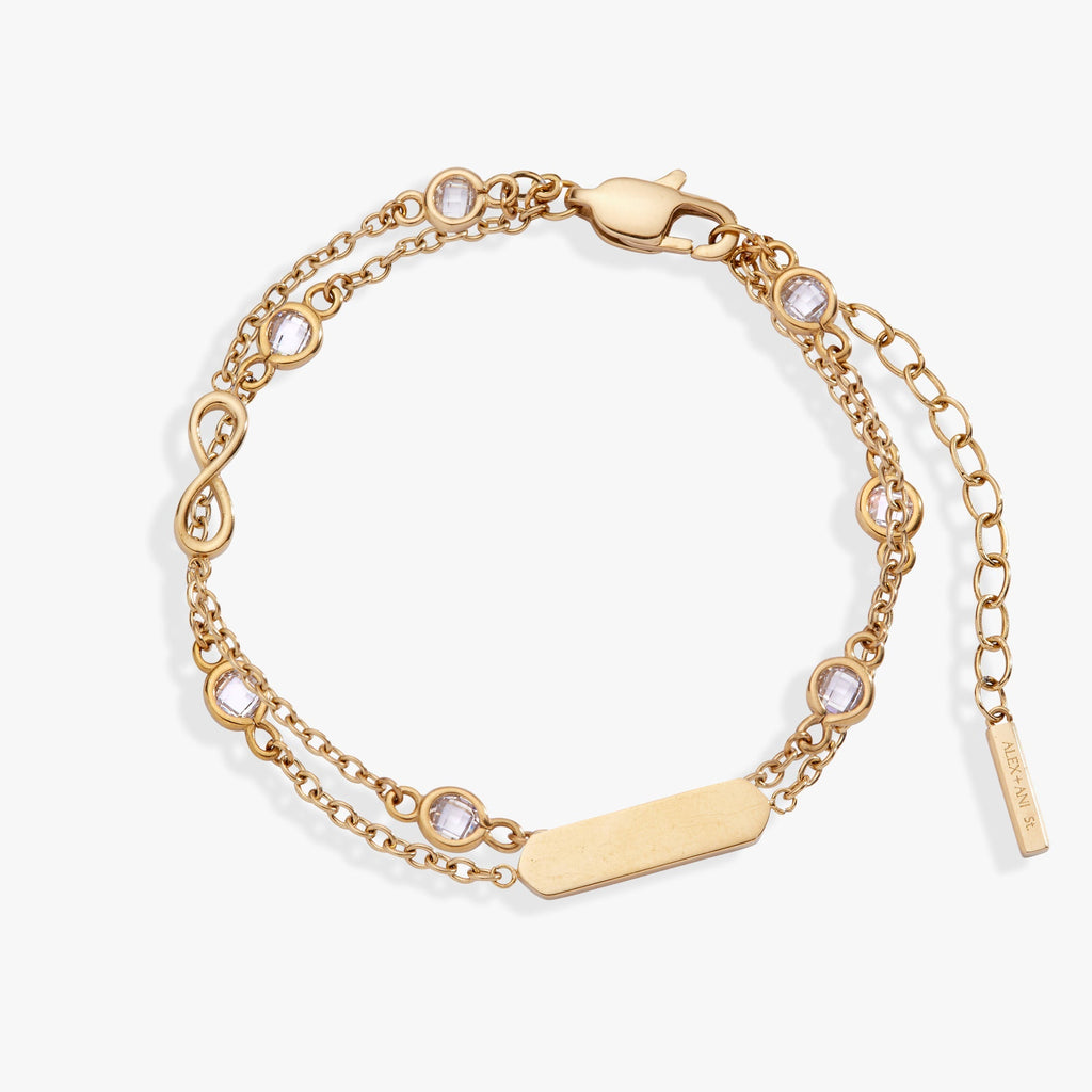 Infinity Chain Double Strand Bracelet T-Shirts