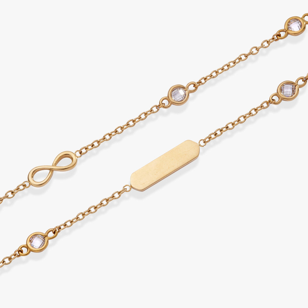 Infinity Chain Double Strand Bracelet T-Shirts