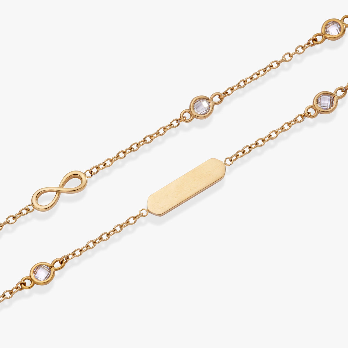 Infinity Chain Double Strand Bracelet T-Shirts