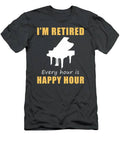 Key To Retirement Joy Happy Hour Piano Tee  Limited Edition Design T-Shirt