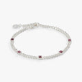 June Birthstone Light Amethyst Curb Chain Bracelet T-Shirts