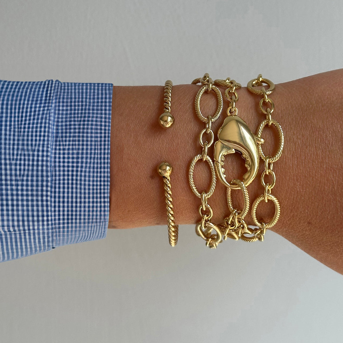 Lobster Claw Convertible Wrap Necklace Bracelet T-Shirts