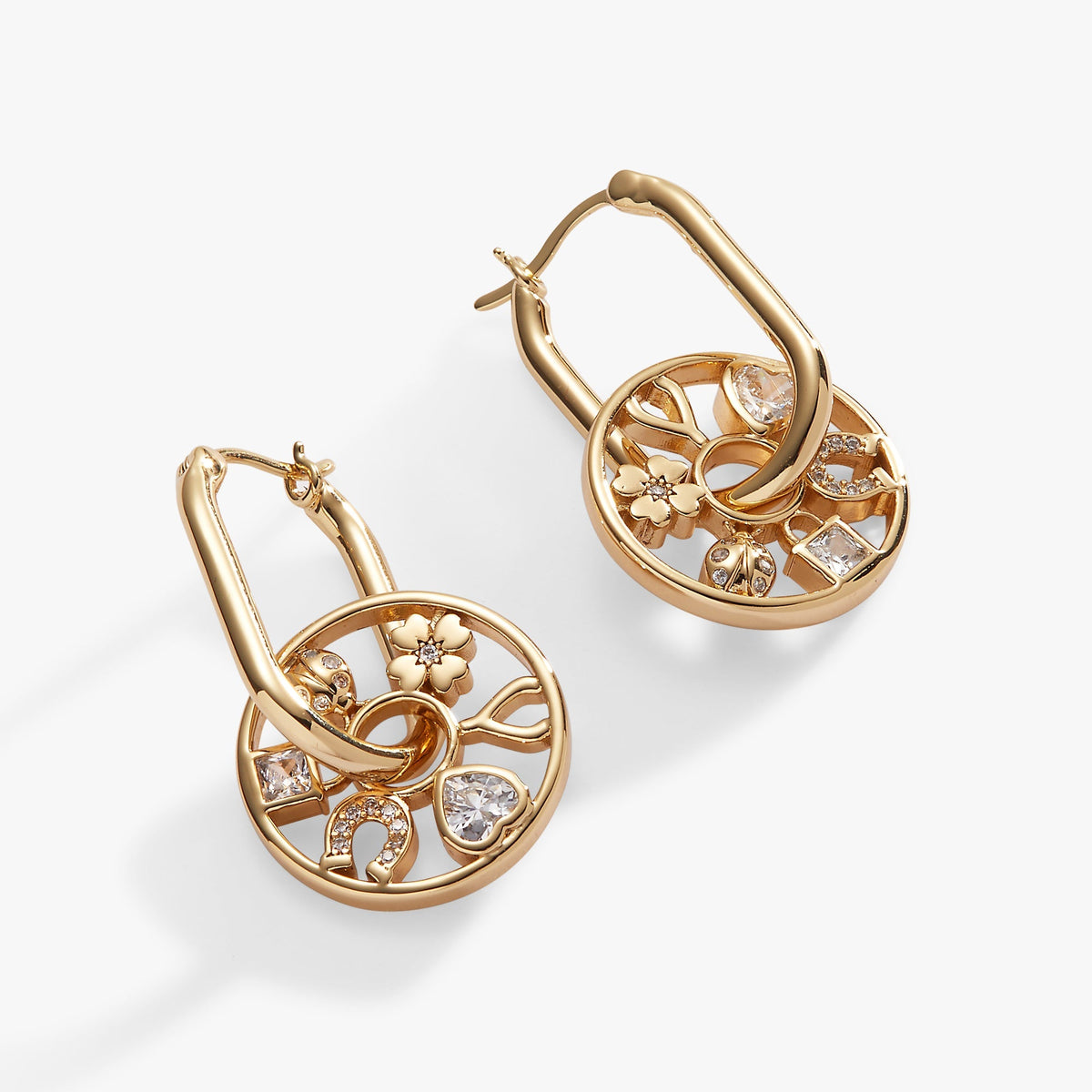 Love Luck Wheel Hoop Earrings T-Shirts