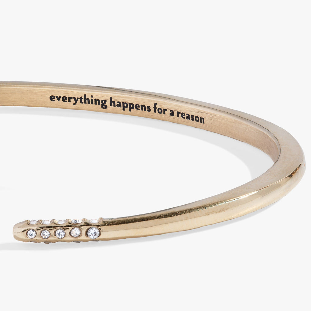 “Everything Happens Reason” Open Tusk Cuff Bracelet T-Shirts