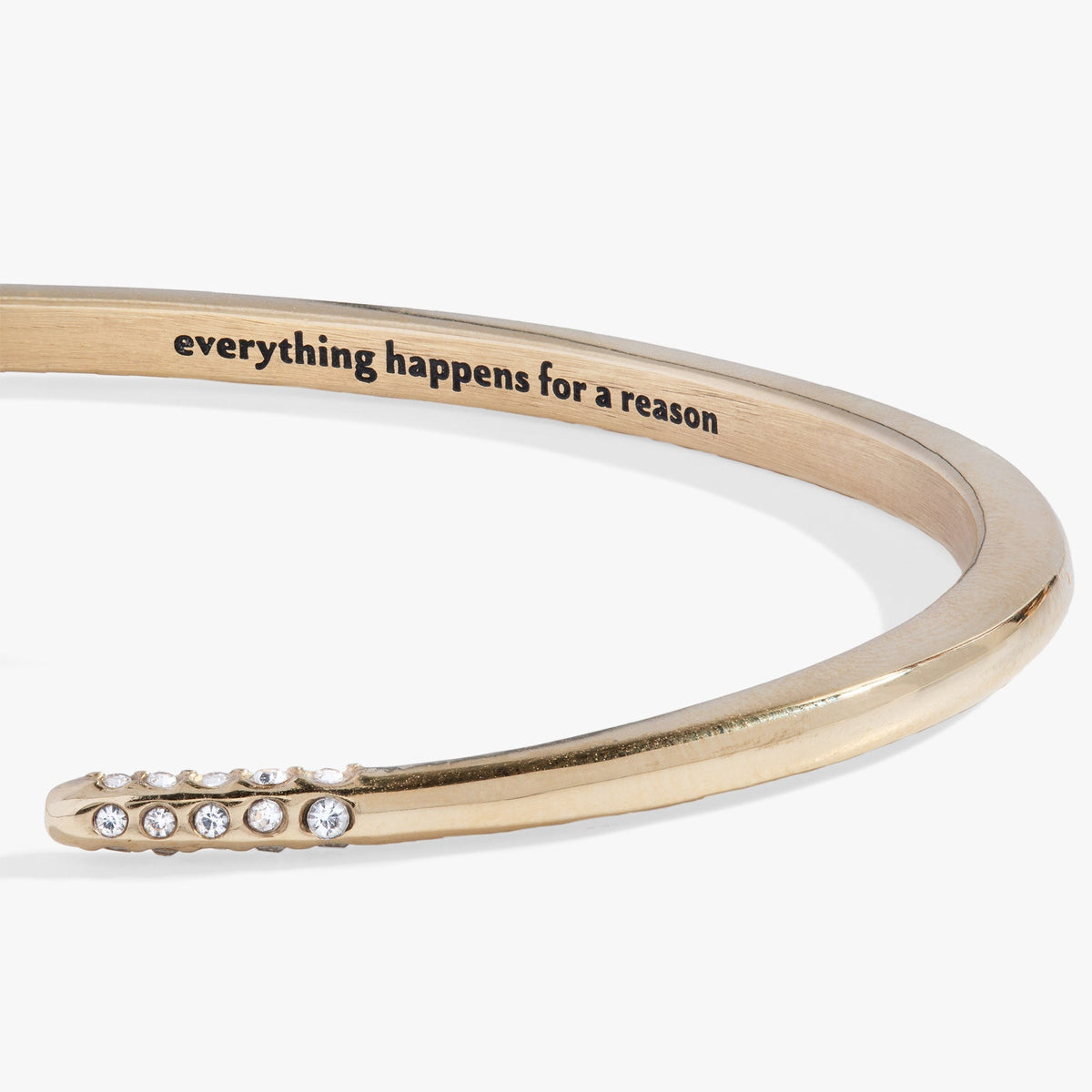 “Everything Happens Reason” Open Tusk Cuff Bracelet T-Shirts