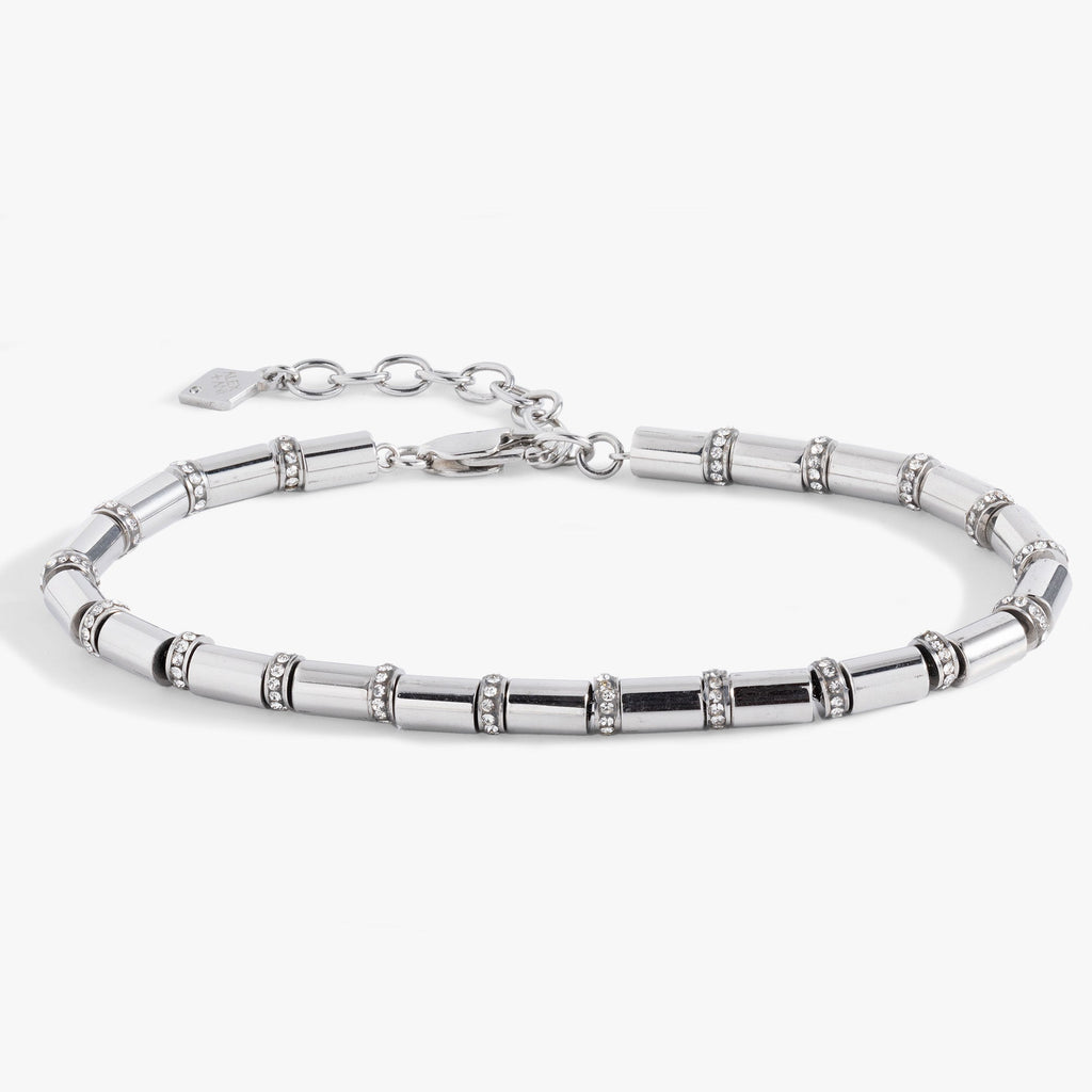 Tube Bead Crystal Chain Bracelet T-Shirts