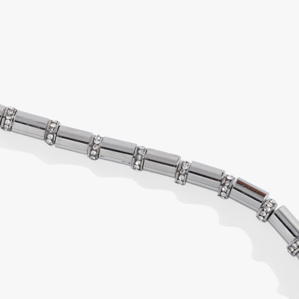 Tube Bead Crystal Chain Bracelet T-Shirts