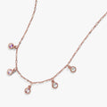 Multi Crystal Necklace Clear Crystal T-Shirts