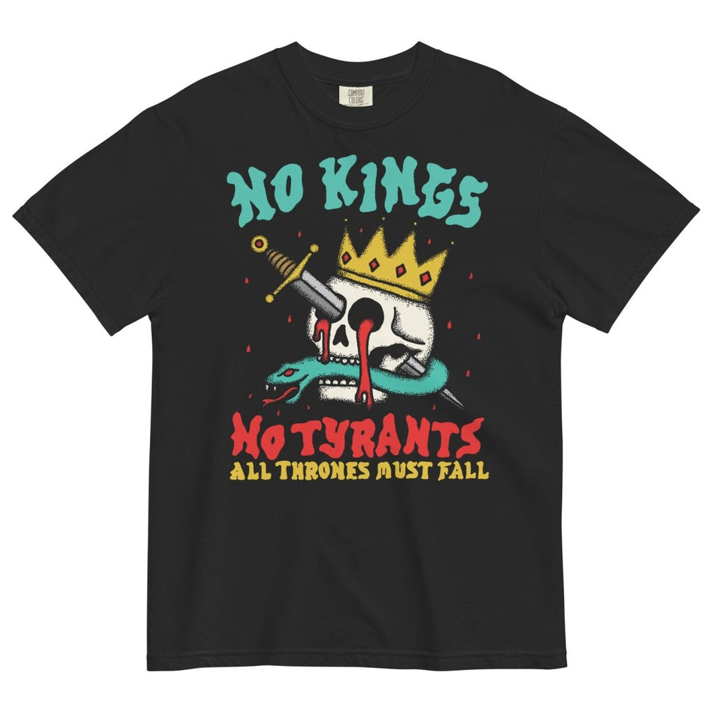 No Kings No Tyrants Black T-Shirts