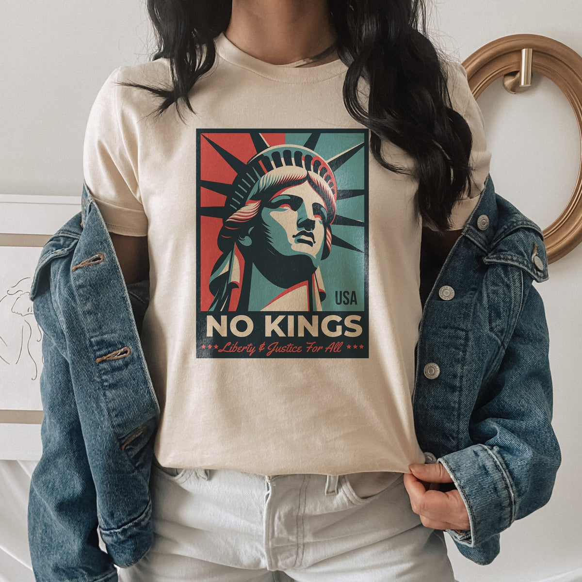 No Kings Liberty Justice All T-Shirts