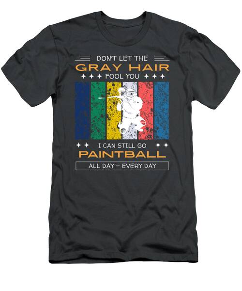 Paintball Enthusiast Tee  Gray Hair Tactical Triumph T-Shirt