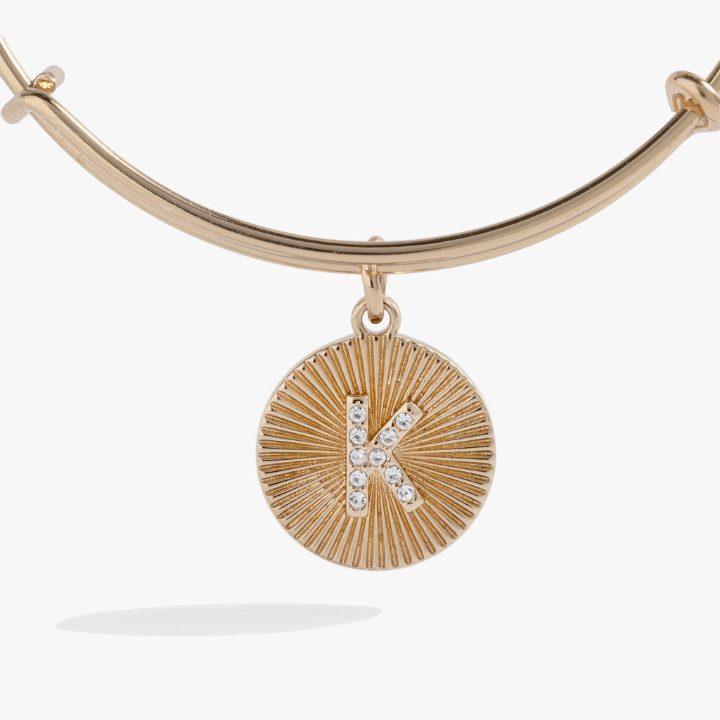 Initial K Pave Starburst Texture Bangle T-Shirts