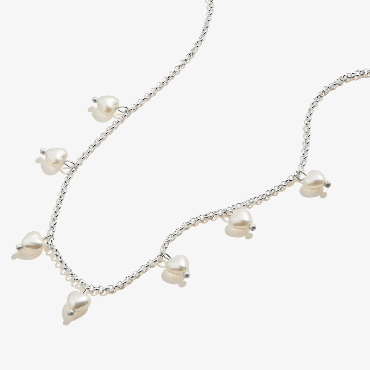 Pearl Hearts Drop Necklace 17'' T-Shirts