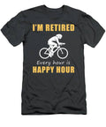 Pedal Into Retirement Bliss With A Twist Happy Hour Cycling Tee  Get Yours Now T-Shirt