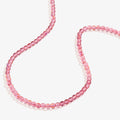 Pink Coral Beaded Necklace Adjustable T-Shirts