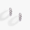 Puffy Rope Textured Huggie Hoop Earring T-Shirts